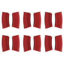 Thickened Silicone Pan Handle Cover Insulation Cover Pan Ear Clip Cast Iron Pan Frying Pan Wok Handle Holder,Red,12PCS