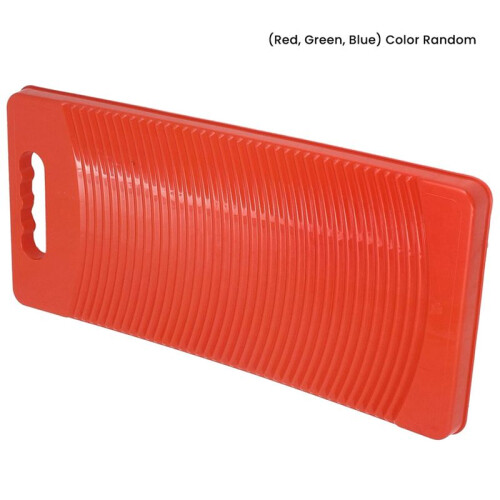 3X Plastic Rectangle Washboard Wash Clothes Board 50cm Long Red, Green,  Random 2