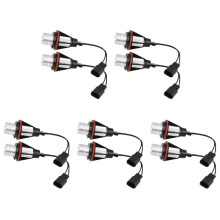 8000K Amber LED Angel Eye  Halo Light Bulbs Lamps for  E39 E53 E60 E63 E64 E66 E87 5 6 7 X3 X5 [Pack of 10 Pcs]