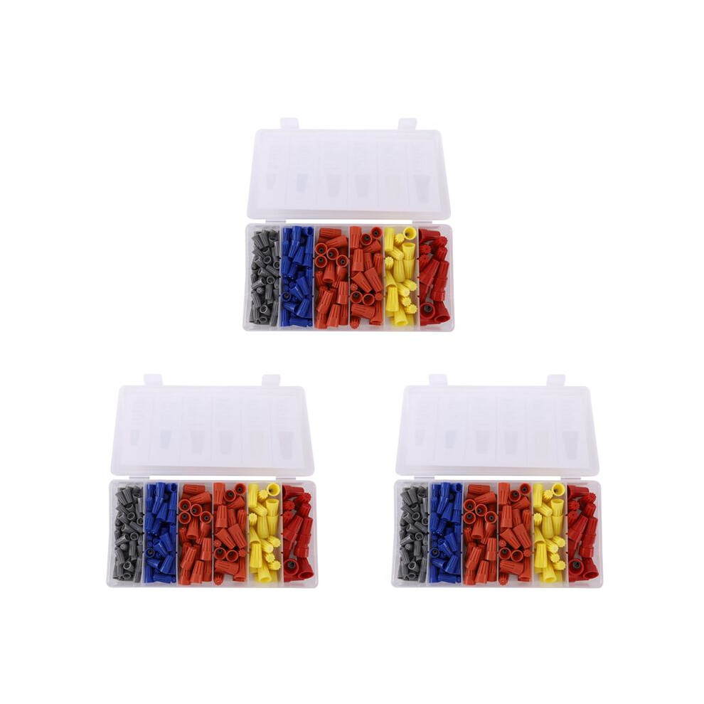 540Pcs Electrical Wire Connectors Screw Terminals, Easy Twist Connector Kit With Spring Insterted Wire Nuts Cap 6032340248006
