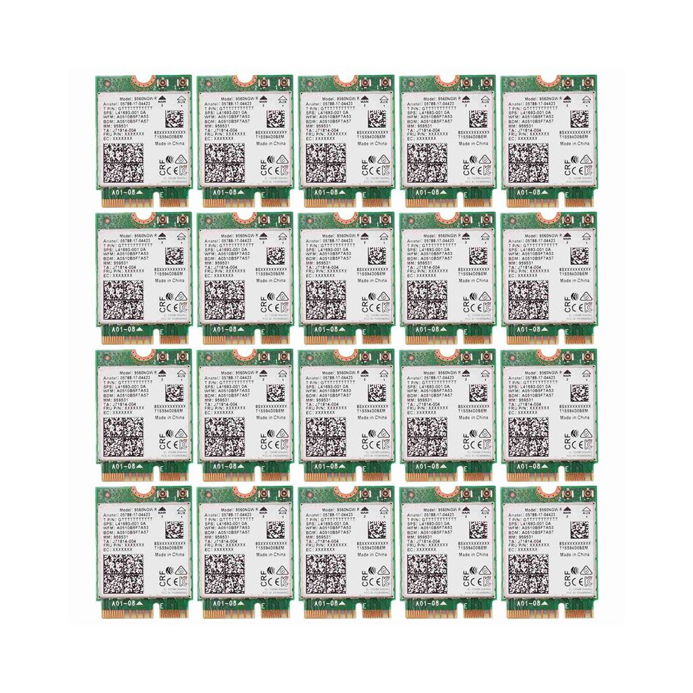 20X 1730Mbps For Dual Band Wireless Ac 9560 Desktop Kit 5.0 802.11Ac M.2 Cnvi 9560Ngw Wifi Card 6034249663720