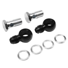 3X for 6AN X 1/4 NPSM  Turbo 350 400 700R4 4L60E Transmission Oil Cooler 90 Degree Banjo Fittings