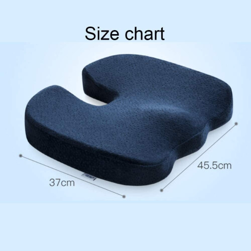 Orthopedic Memory Foam Seat Cushion for Back Pain Relief, Sciatica and Tailbone Support, Grey 1