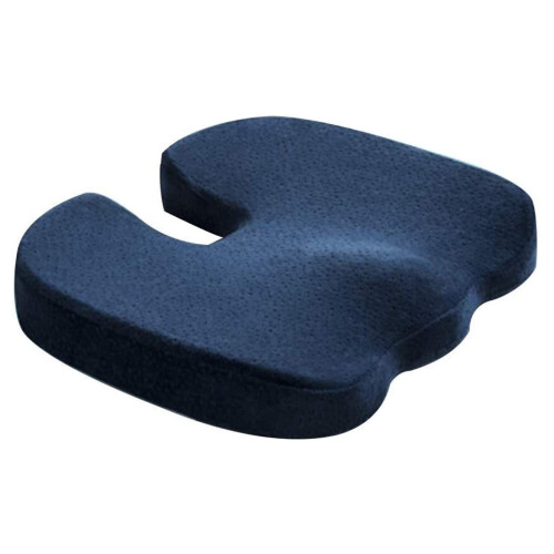 Orthopedic Memory Foam Seat Cushion for Back Pain Relief, Sciatica and Tailbone Support, Grey 2