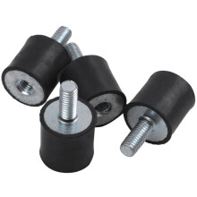 16pcs M5 Male Female Anti Vibration Rubber Mounts Isolators 15mm X 15mm