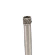 Perceuses A Revetement en Diamant Argente de Diametre 6 mm pour Couper des Carreaux, Scies A Guichet en Ceramique (Paquet de 40)