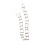 Mini Wooden Rope Ladder Wall Hangs,Miniature-C type 20 ladders 1