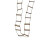 Mini Wooden Rope Ladder Wall Hangs,Miniature-C type 20 ladders 4