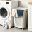 Spacious Breathable Plastic Clothes Basket Ideal For-Gray 2