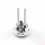 2PCS Toilet Flush Button Replaces 38mm Double-Button  Round Button Toilet Flush Button 5