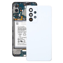 (white) Cache batterie avec objectif d'appareil photo pour Samsung pour Galaxy A53 5G