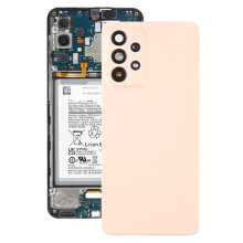 (pink) Cache batterie avec objectif d'appareil photo pour Samsung pour Galaxy A53 5G