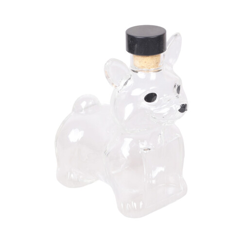 Klarglas-Dekanter in Hundeform mit Tierfiguren-Design,