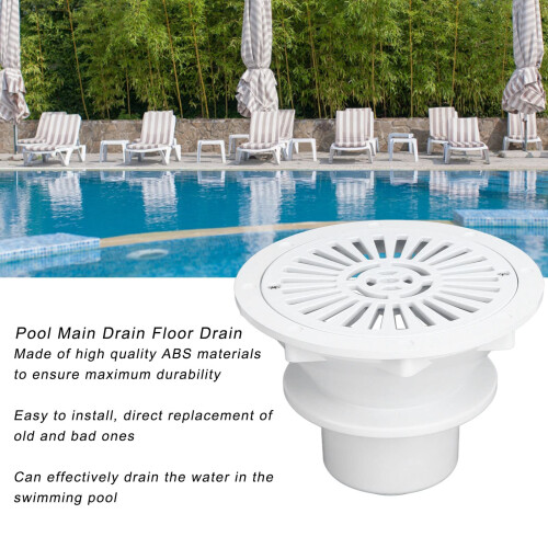 ABS Swimming Pool Main Drain Floor Drain G2 Threaded Fitting for Reliable Water Circulation 1