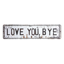 Signes Love You Bye, décorations murales en métal, signes-MB