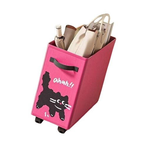 Panier de rangement à roulettes pliable, grande capacité, gain-6