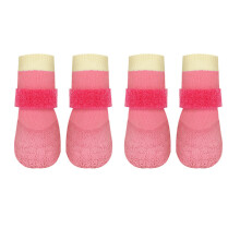 Wasserdichter Hunde-Regenstiefel, rutschfest,-Rosa L