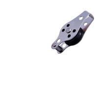 2PCS 316 Stainless Steel Pulley 45mm Blocks, CorrosionResistant Marine Pulley with 360 Swivel for Boat Rope and Anchor Trolley