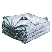 Clear PVC Tarp Heavy Duty Waterproof Tarpaulin with Rustproof Grommets for Greenhouse Patio Outdoor Use