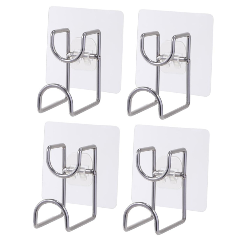 Adhesive Wall Hooks 4Pcs Rustproof Stainless Steel Nodrill Mount For Bathroom And Kitchen 9771547032403