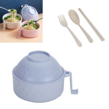 Microwave Ramen Bowl with Lid, 2026 New Ramen Noodles Bowl-Blue