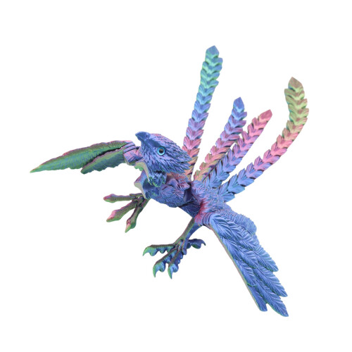 Phoenixes Sculpture Poseable Articulated Joints Art-Colorful
