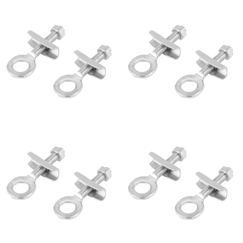 8 St Silver Tone Metal Diamond Back Burly Donut Chain Sträckare