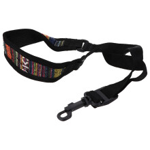 Ergonomic Cotton Saxophone Neck and Harness Strap for Alto Tenor Soprano, Soft Padded Breathable Design