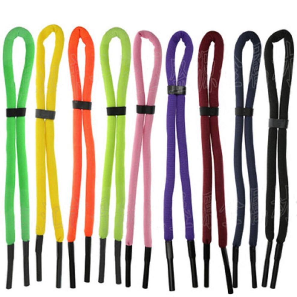 10Pcs Adjustable Floating Foam Glasses Strap for Sports and Water Activities, MultiColor Eyewear Retainer