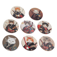 Decoratieve bekerhouders Kattenthema Onderzetter Bekermat voor-B