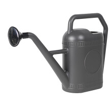 5L Gray Garden Watering Can, Large Capacity Long Spout for Indoor and Outdoor Plants
