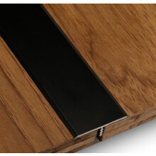 Durable Aluminum Floor Transition Strip Non Slip Trim 90cm Cuttable for Vinyl and Laminate Floors Black