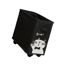 Opvouwbare mand op wielen voor huizen, ruimtebesparende-2
