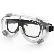 Safety Goggles Over Glasses, Clear Protective Eyewear with Adjustable Fit for Lab Work