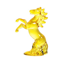 Kristallen paardenstandbeelden Realistische-gouden