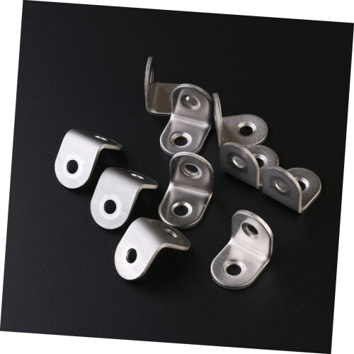 10pcs Angle Brackets for Furniture, L Shape Brackets Quick Corner Reinforcement for DIY Projects 2