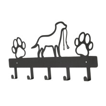 Wall Coat Rack with 5 Metal Hooks, Space‑Saving Storage for Entryway, Bathroom, Bedroom and Kitchen
