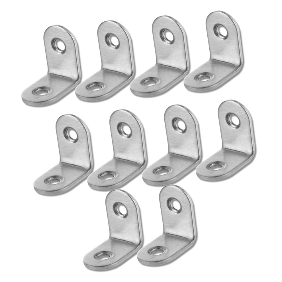 10Pcs Angle Brackets For Furniture, L Shape Brackets Quick Corner Reinforcement For Diy Projects 9771547033097