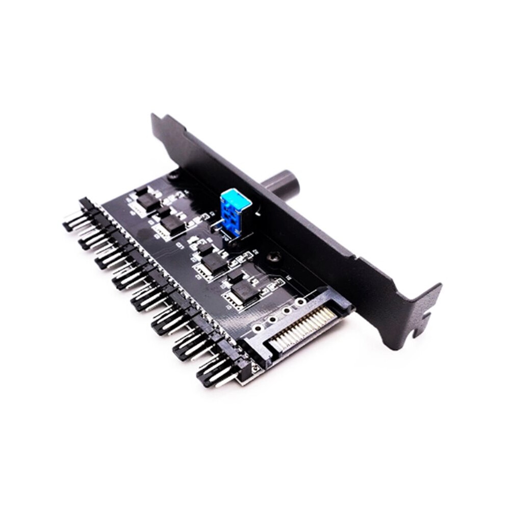 Pci Fan Speed Controller, Powered 8 Fan Hub,Pwm Cpu Radiator Case Cooler Temperature Control 6032923181812