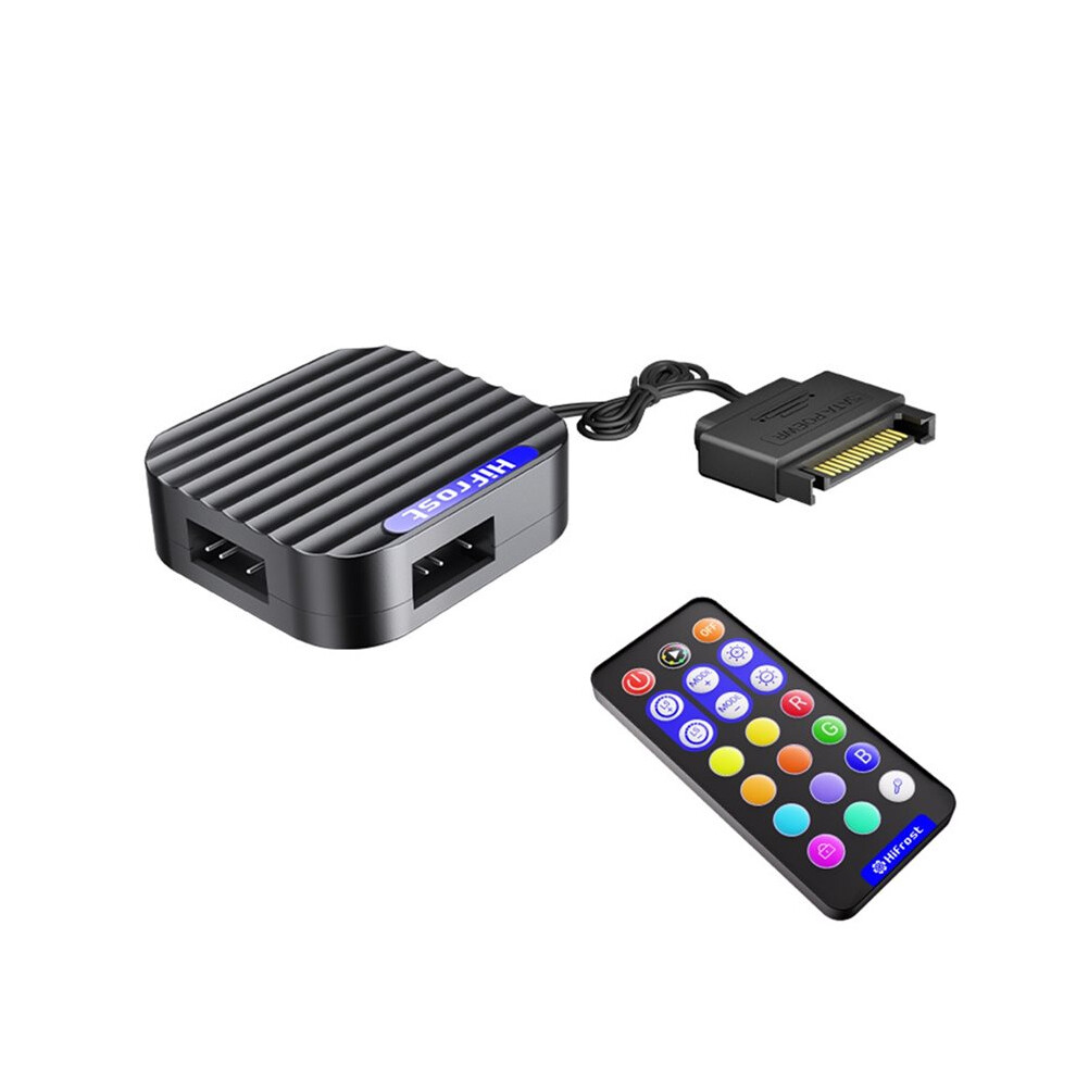 5V 3Pin Argb Controller Interface Extension Cable Hub Adapter Rgb Remote Controller For Pc Fans Led Strips A 6032146253945