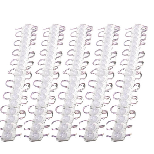 100PCS 12V 3030 1.5W LED Module String with Lens for Advertising Sign Backlight