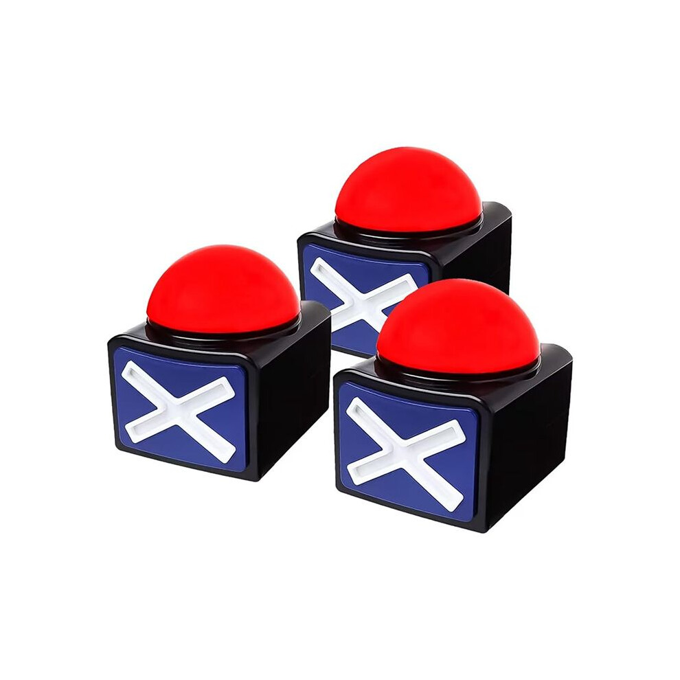 Tauoh Light 3Pcs Game Answer Buzzer, Game Buzzer Alarm Sound Button With Trivia Quiz Got Talent Buzzer Game Toys Show