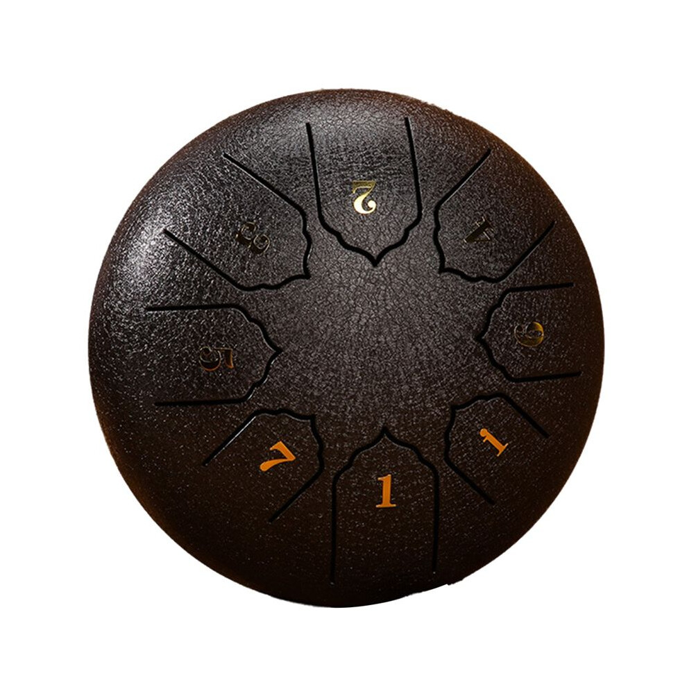 6-Inch 8-Tone Sound Rain Drum Outdoor Rain Drum Percussion Instrument Yoga Meditation Exclusive Black 6031042707392