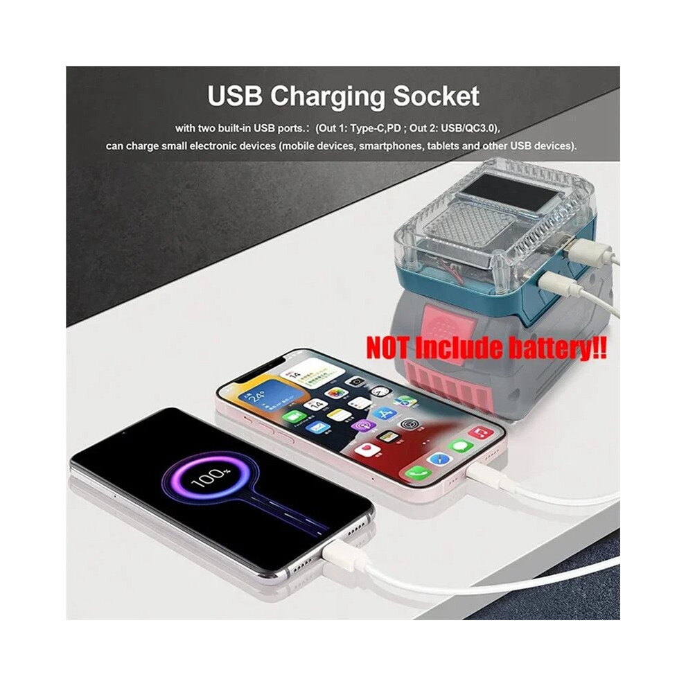 140W Digital Display Lithium Battery Adapter Converter For 18V Lithium Battery Charging Device 4711080821510