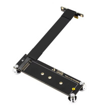 PCIE 4.0 X1 Naar M.2 NVMe SSD Magnetische Riserkaart 16 Gbps 10 cm Verlengkabel M.2 NVMe SSD Naar X1-Ondersteuning Desktop-Pc