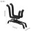 Adjustable Foldable Violin Stand with Soft Sponge Padding and Secure Support for Beginners 4