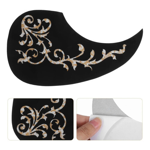Black Guitar Pickguard Sticker Resistant Surface Scratch Protection Easy Clean Durable Design 2