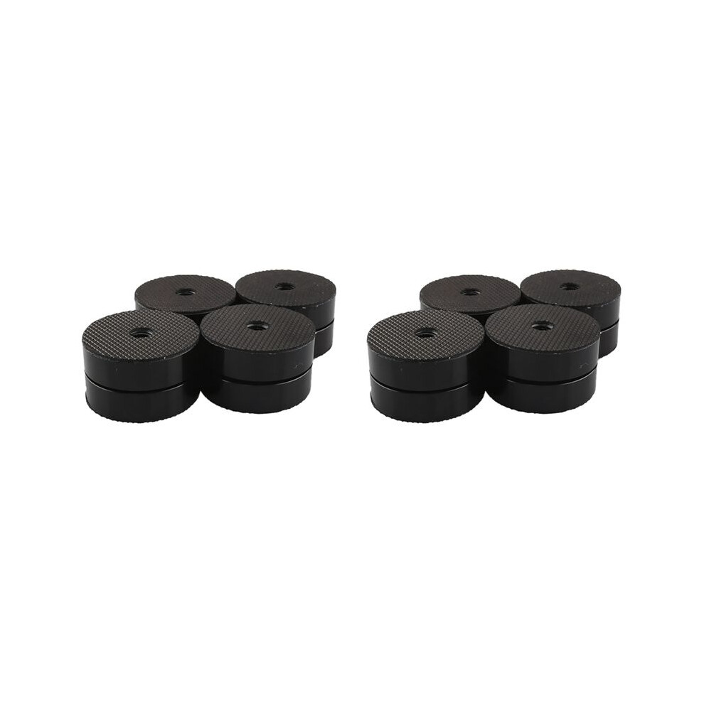 8Pcs Hifi Speaker Isolation Feet Cushion Pads Stand Feet 40X23mm Aluminum Vibration Dampener Black 6032767186622