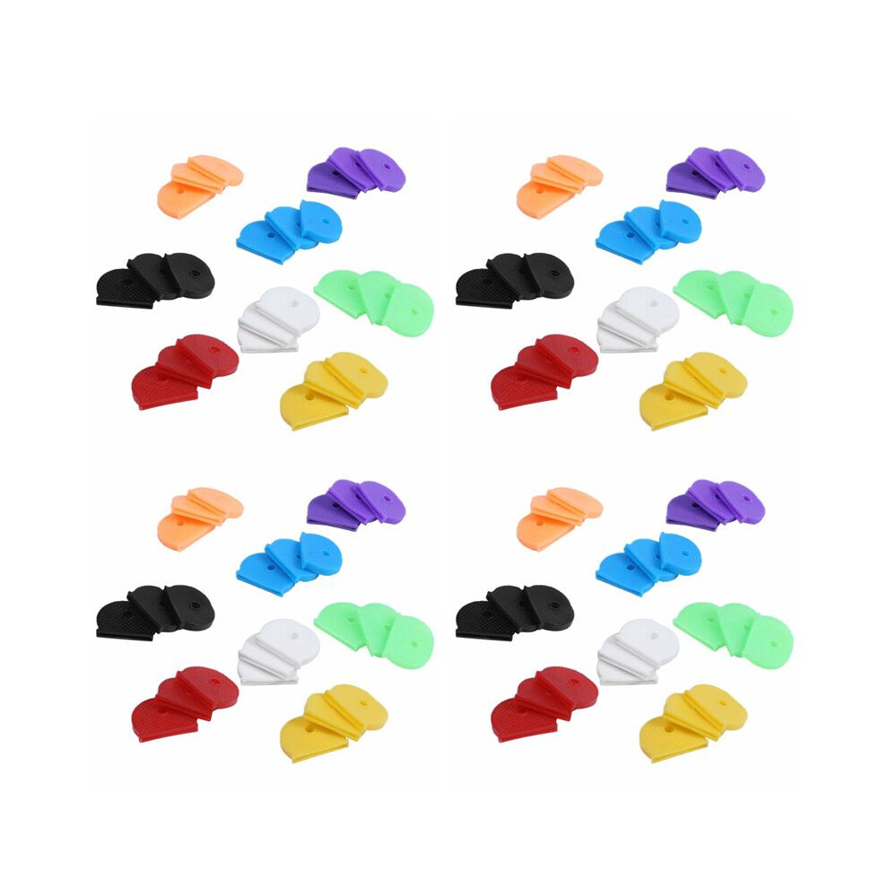 Brecantia 96 Key Caps With Flexible Key Cover For Easy Identification Of Door Keys, Multicolor