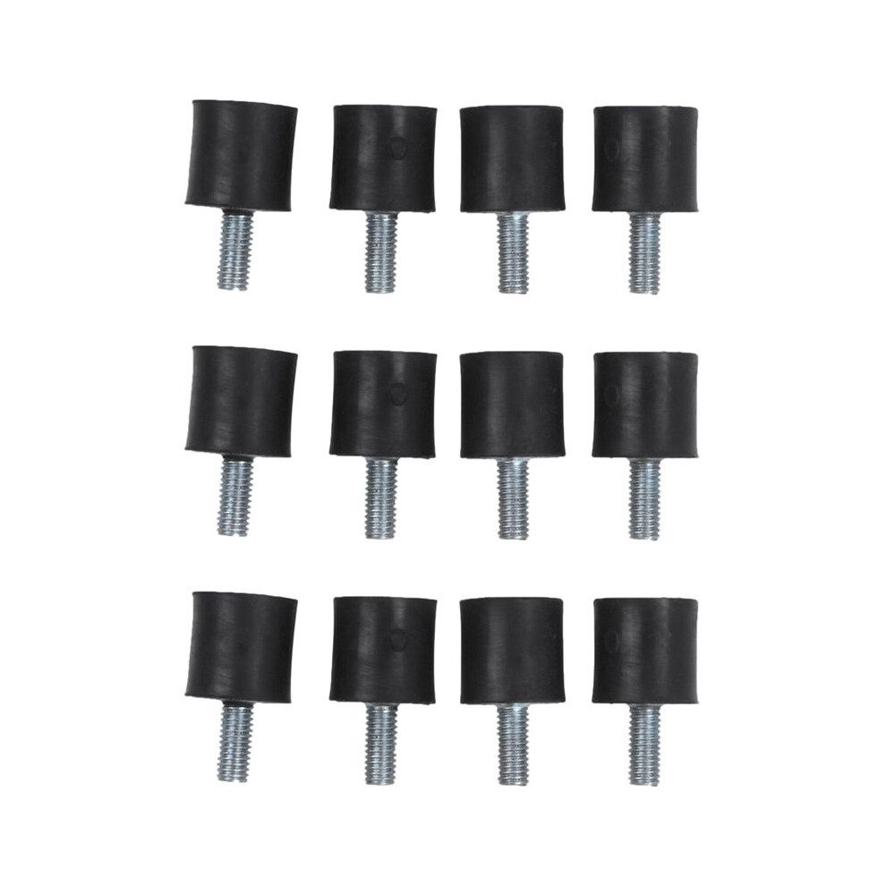 12Pcs M5 Male Female Anti Vibration Rubber Mounts Isolators 15Mm X 15Mm 4713601051901